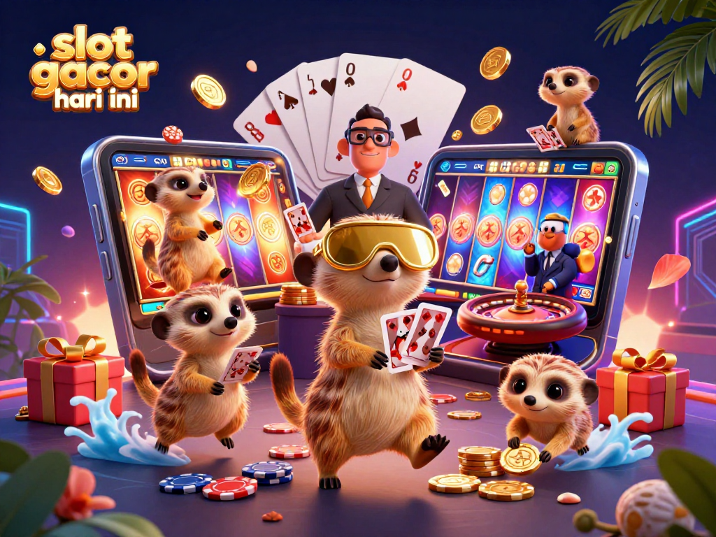 Experience slot gacor hari ini with vibrant meerkats running a dynamic casino operation full of jackpots.