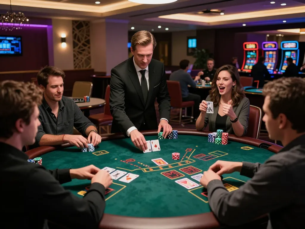 Alev kumar strategy in action during a live blackjack game at Alev Casino, players eagerly placing bets