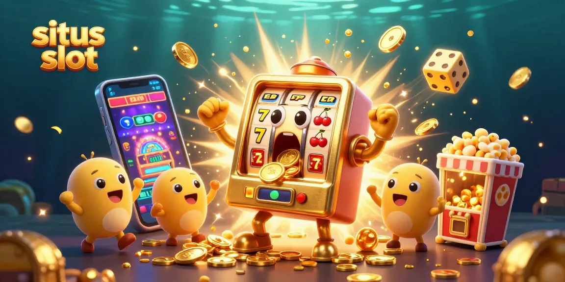Menyaksikan situs slot yang menonjol saat mesin slot meluncurkan jackpot dan koin berkilau.