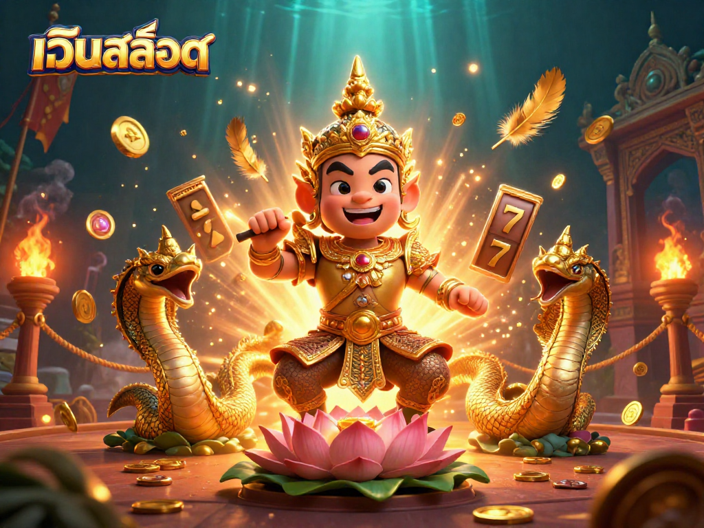 Experience เว็บสล็อต excitement with dynamic slot action and colorful guardians in a stunning 3D scene.