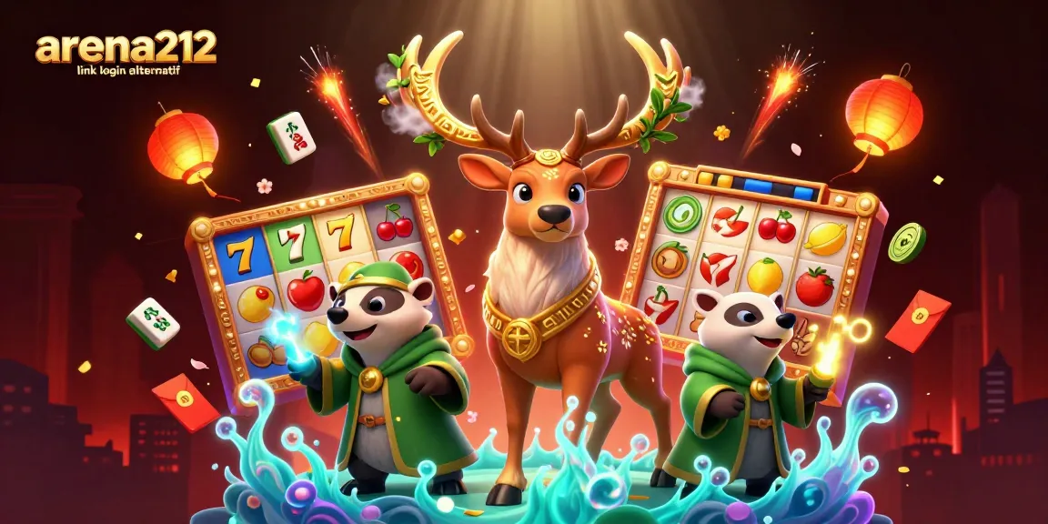 Bermain dengan "arena212 link login alternatif" di mesin slot bertema mistik dan simbol keberuntungan lainnya.
