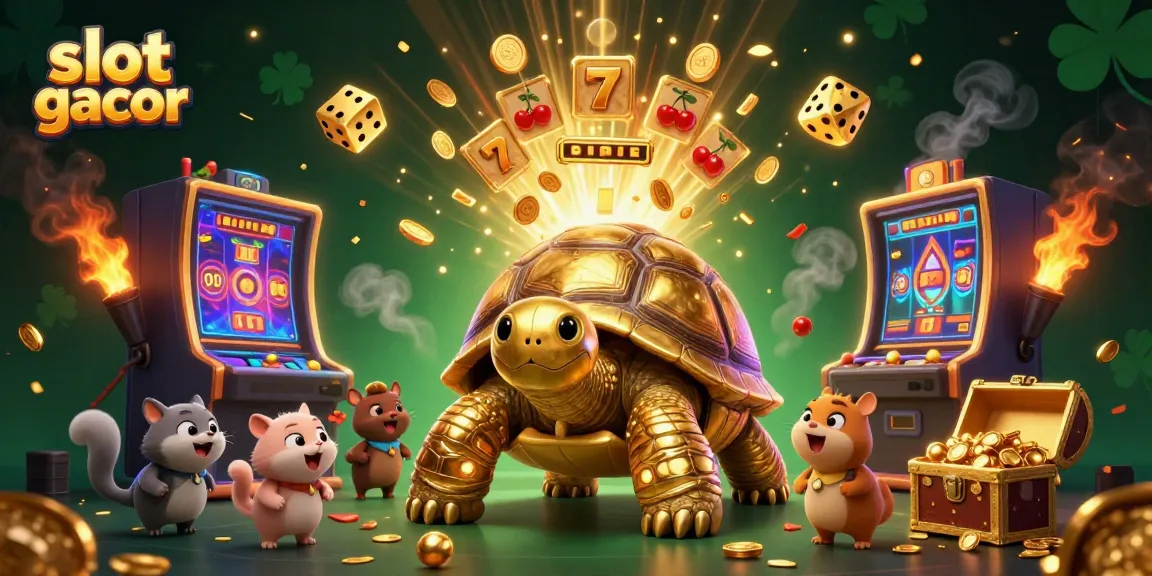 Gambarkan slot gacor dengan penampilan 3D penuh warna dan elemen kasino yang menarik