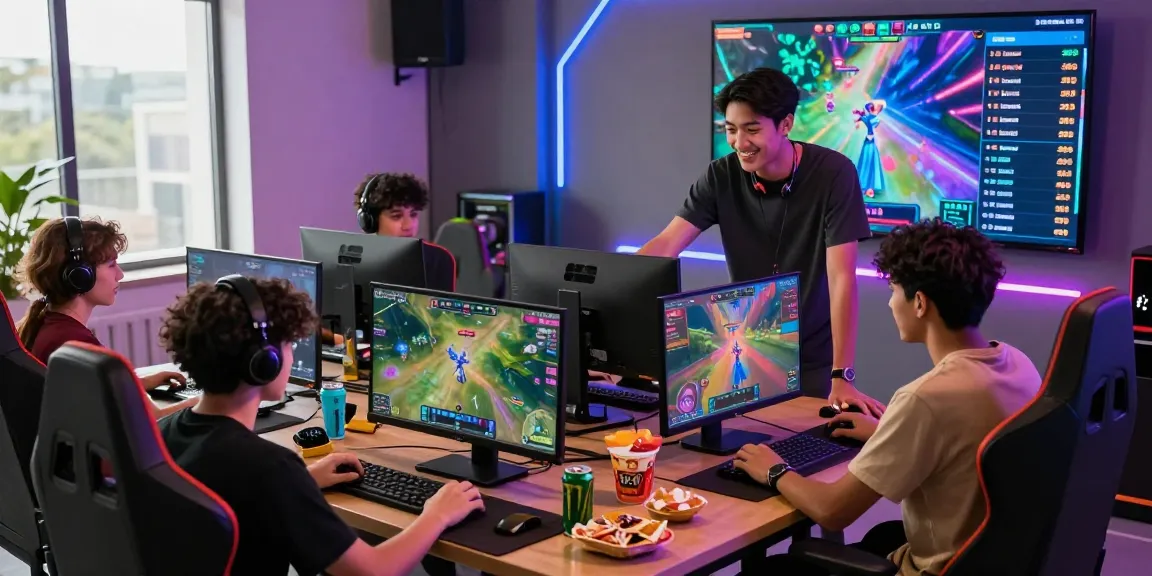 Engaged players in an exciting online gaming session at Mahajitu, showcasing vibrant game graphics.