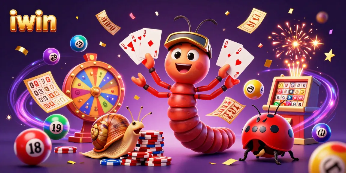 Experience exciting gameplay with iwin, where a millipede dealer shares cards amidst colorful lottery fun.
