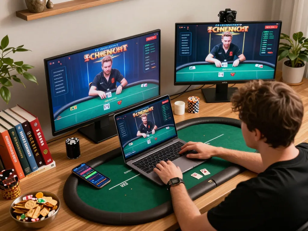 Experience exciting online gaming with nhà cái cm88 on multiple devices while engaging in a thrilling poker game.