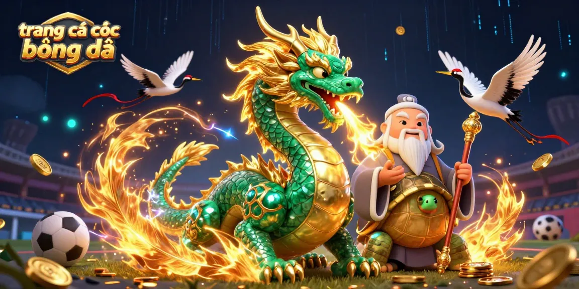 Engage in trang cá cược bóng đá as a jade dragon and wise turtle sage bring luck and energy to your bets.