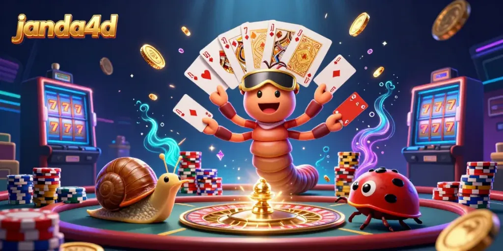 Gambler beraksi di janda4d dengan keseruan kartu dan chip penuh warna