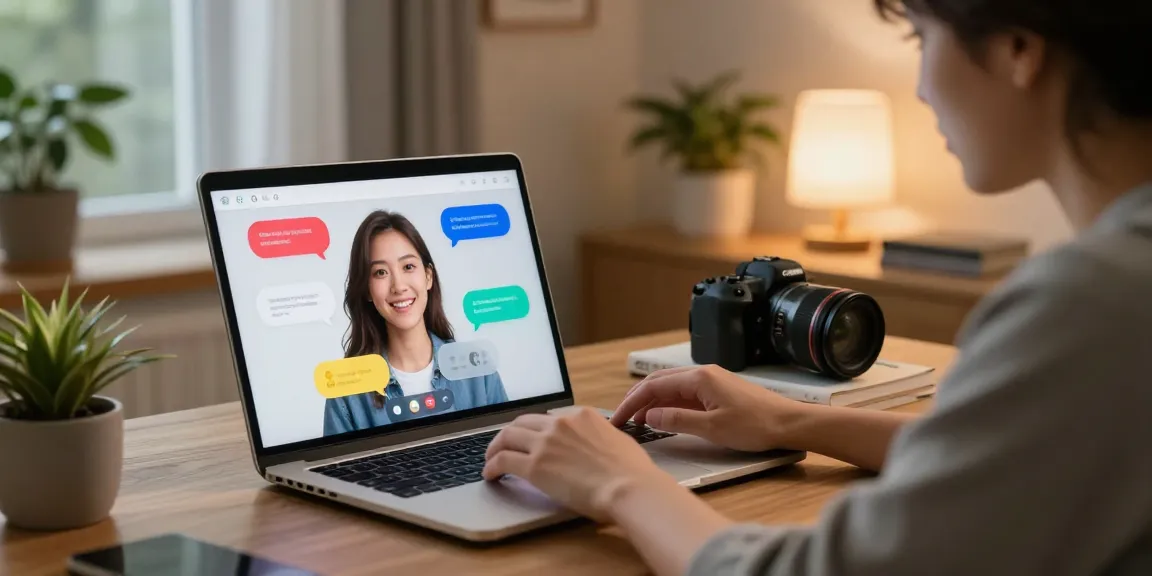 Experience engaging conversations with spicy chat ai in a cozy digital workspace.