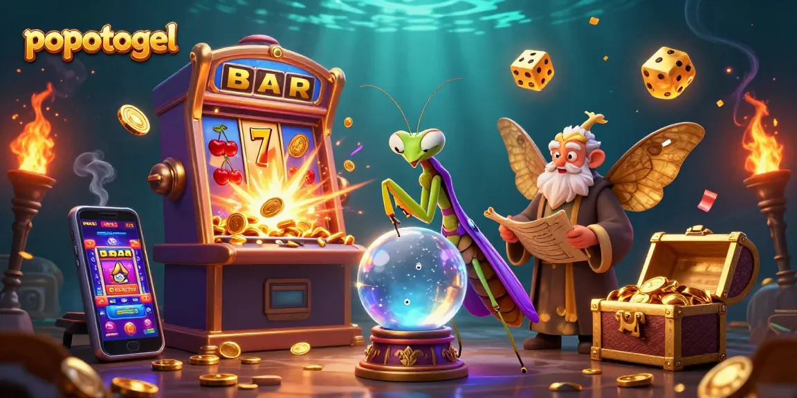 Engage with popotogel's thrilling gameplay through a vibrant 3D casino scene filled with dynamic game elements.