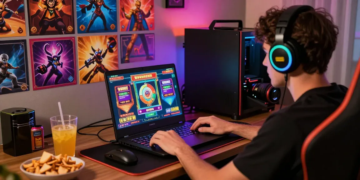 Online player enjoying cika4d gaming experience with vibrant gaming setup and dynamic atmosphere.