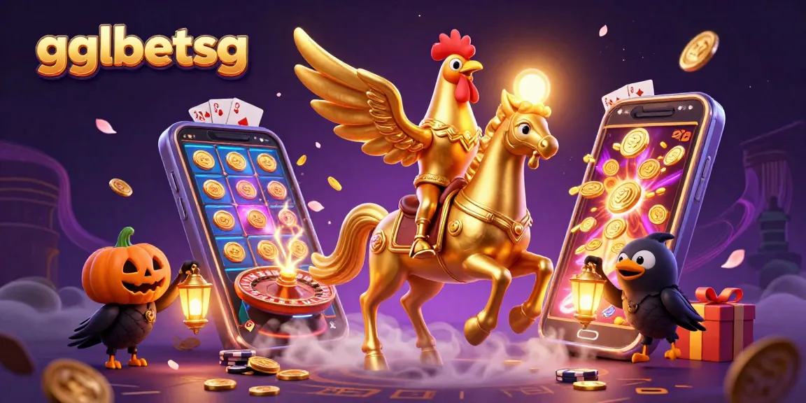 Bet on esports with gglbetsg through a vibrant 3D casino scene featuring dynamic gaming elements.