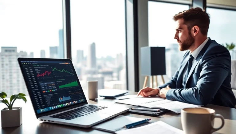 Engaging scene of online Betting analysis with live odds on the screen, showcasing a professional workspace.